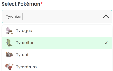 Step 1: choose a Pokémon to evolve