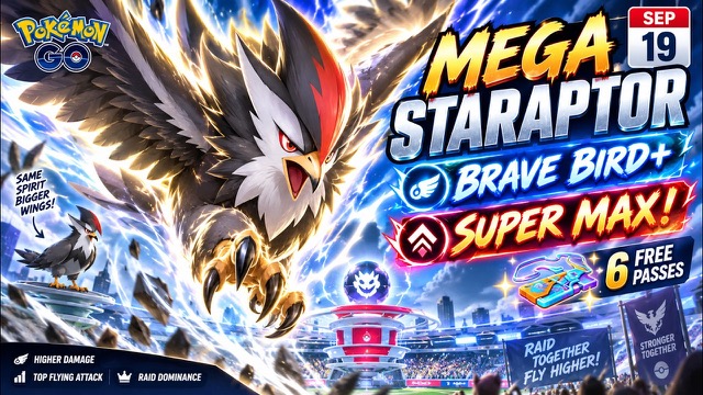 Mega Staraptor Super Mega Raid Day 2026 is coming video thumbnail
