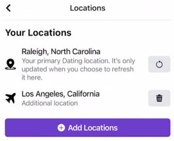 add facebook dating location