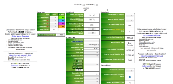 atlas earth calculator