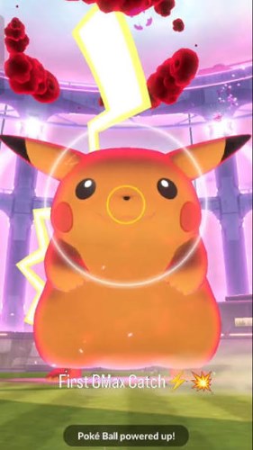 catch gigantamax pokemon after winning