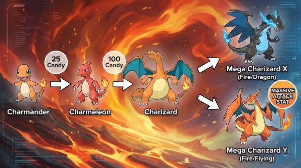charmander evolution path