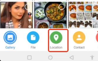 click on location in telegram