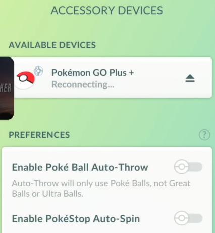 connect pokemon go plus plus in pokemon go app