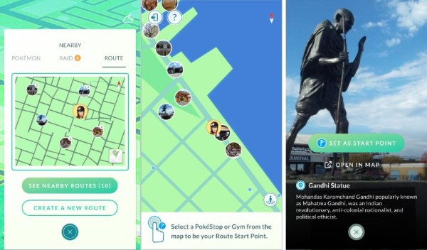 create a pokemon go route