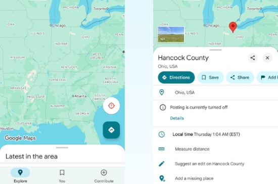 drop a pin on iphone google maps