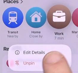 edit work address details on apple maps