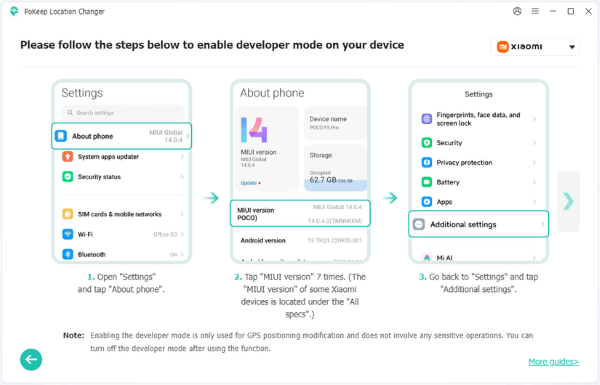 enable android developer mode
