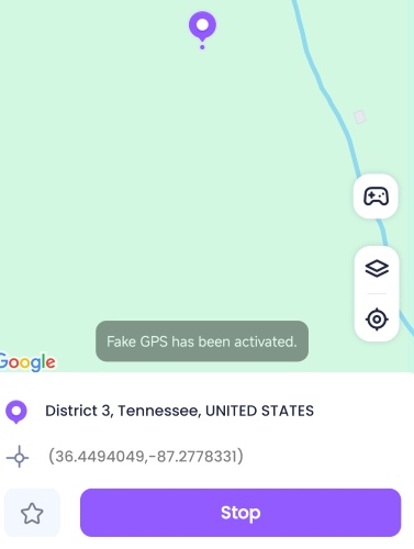 fake gps location with gmocker