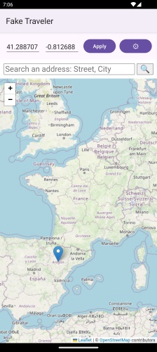fake traveler interface