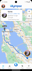 glympse live location sharing
