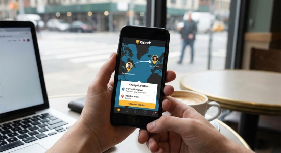 how to change location on grindr