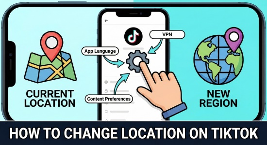 how to change location on tiktok