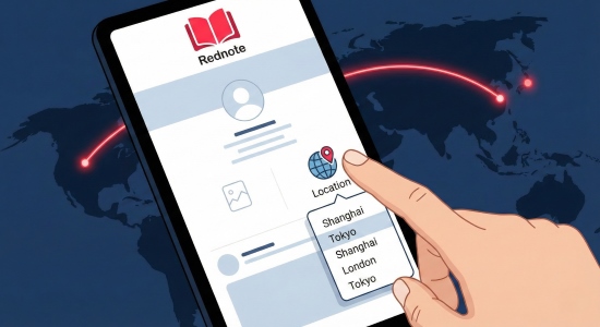 how to change rednote location