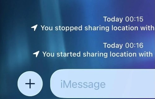 imessage you stopped sharing location with