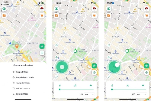 locachange ios map interface