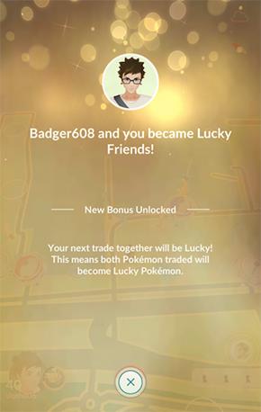 lucky friends notification