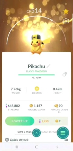 lucky pokemon pikachu