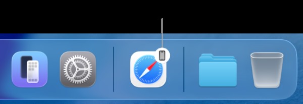macos handoff dock icon
