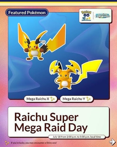 mega raichu raid day