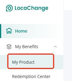 my product on locachange account page