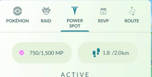 nearby power spots pokemon go