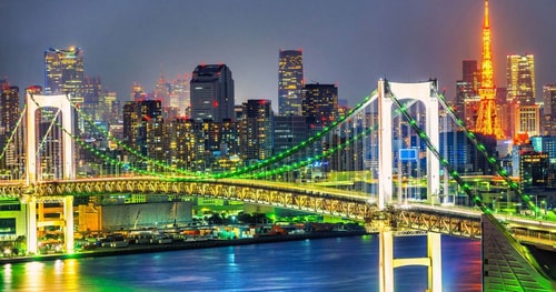 odaiba rainbow bridge