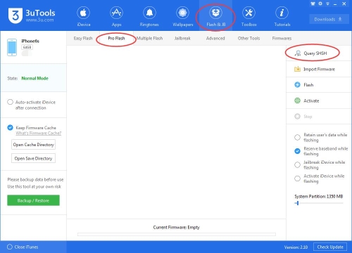 one click flash and jailbreak 3utools