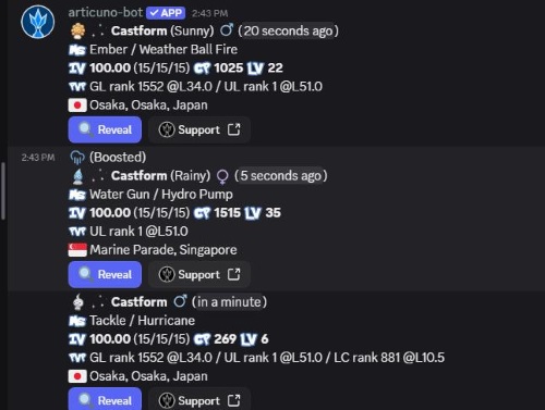 pokemon coordinates bot in discord