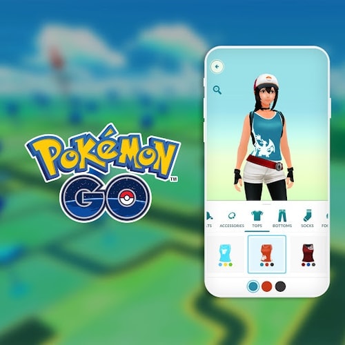 Pokémon GO avatar poses in Style Shop