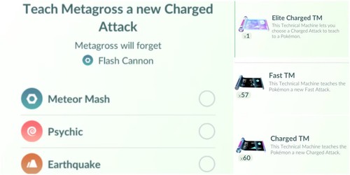 pokemon go elite tm select move