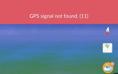 pokemon go gps not found error