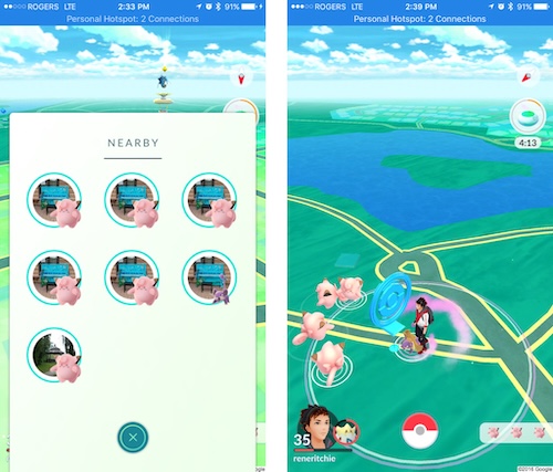 pokemon go nest example