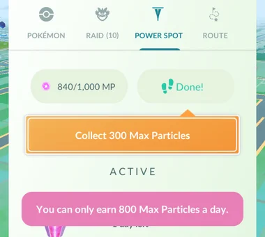 pokemon go power spot interface