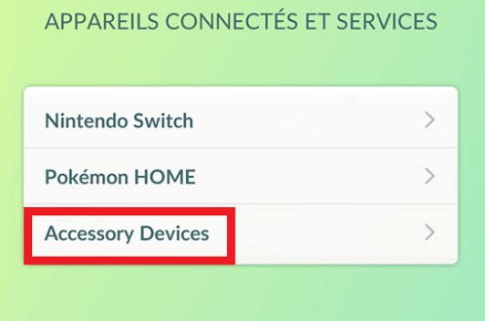 pokemon go settings accessory devices