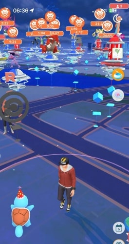 Pokémon GO trainer avatar on the map