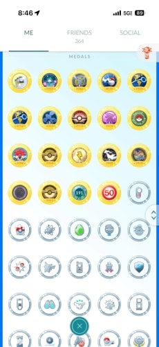 Pokémon GO Type Medals Collection