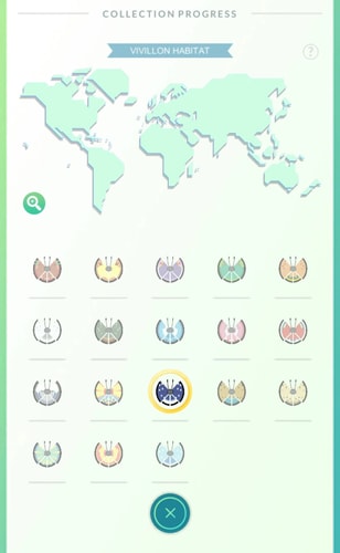 pokemon go vivillon collection