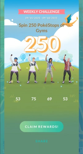 pokemon go weekly challenge example