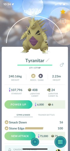 pokemon go xl candy power up