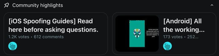 The two pinned guides on r/PokemonGoSpoofing, one for iOS and one for Android
