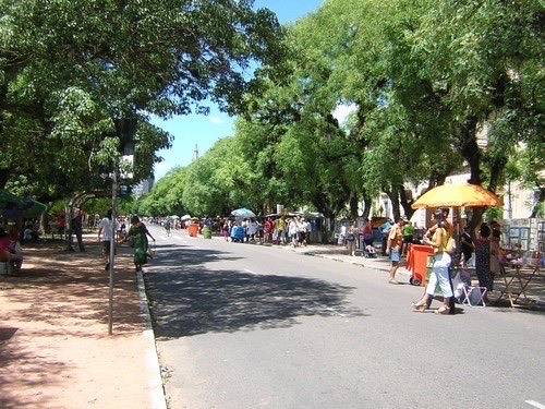 Farroupilha Park monument and gardens in Porto Alegre
