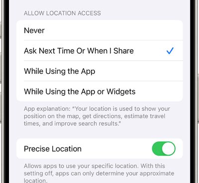 precise location uber