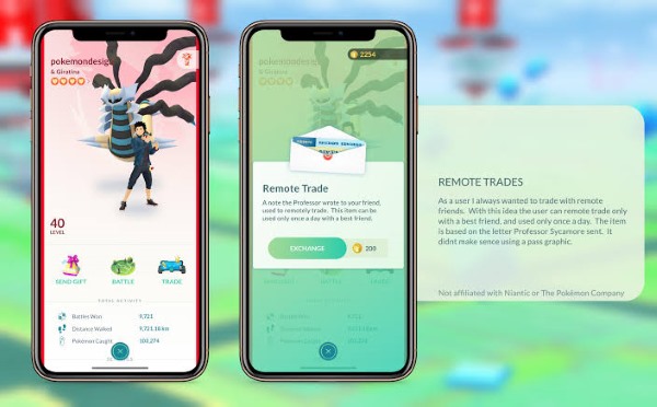 remote trading pokemon go