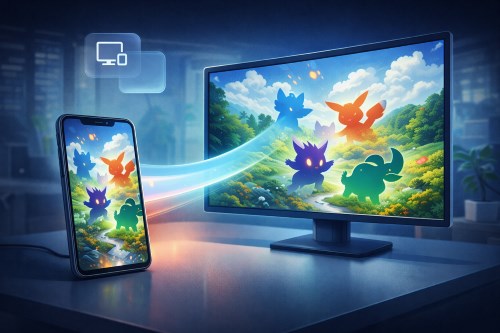 screen mirror pokemon go