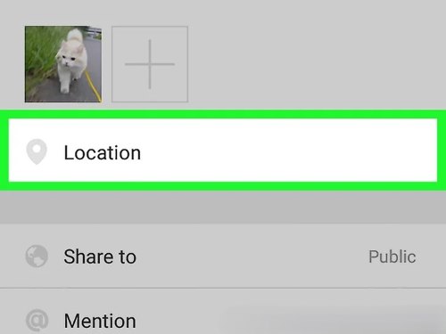 select wechat moments location