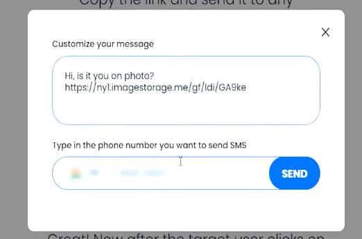 send message in geofinder web
