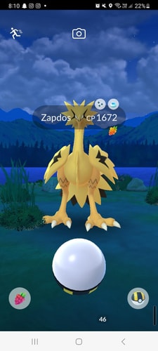 shiny galarian zapdos pokemon go