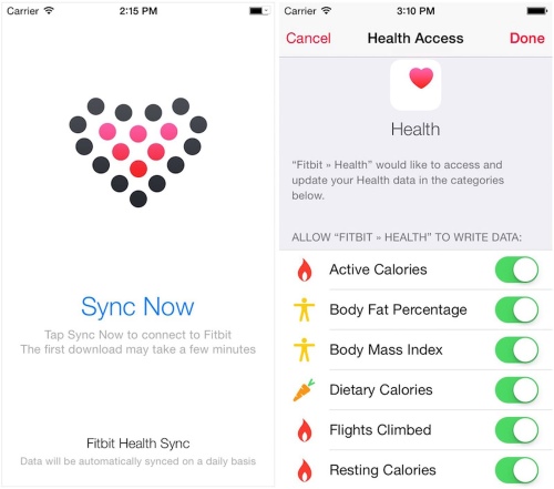 sync defit fitness data