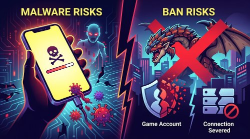 the danger of downloading pgsharp monster hunter now apk